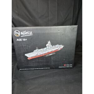 Nifeliz Aircraft Carrier Ship Piece Building Set, Military Theme, 2022